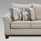 Camero Platinum Fabric Pillowback Loveseat T2574P195788