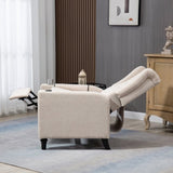 Arm Pushing Recliner, Modern Button Tufted Wingback Push Back Recliner, Living Room W133364035