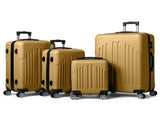 Curved Vertical Stripe 4-in-1 Trolley Case - Mustard Yellow 19371883