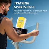 Indoor Exercise Bike Cycling Bike with Comfortable Seat Cushion YellowWhite 22187335