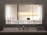 Modern 39x28 inches bathroom cabinets, medicine cabinets with mirrors and LED lights, bathroom 95799541