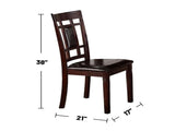 5 Piece Dark Brown Dining Room Set B01682181
