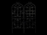 4 Pack Metal Garden Trellis 71" x 19.7" Rustproof Trellis for Climbing Plants Outdoor Flower Support W158681061
