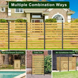 Goodyo 72.8"H x 38.5"W Cedar Wood Privacy Screen, Outdoor Privacy Walls, Privacy Wood Fence D163102091