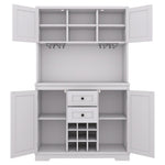 ZUN Coffee Bar Cabinet Kitchen Cabinet with Storage, Farmhouse Wine Cabinet with Drawers shelves and 42301581