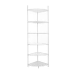 ZUN 6 Tier Shelf Corner Wire Shelf Rack Adjustable Metal Heavy Duty Free Standing Corner Storage Display W155065920