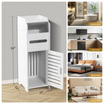 ZUN Bathroom Storage Cabinet with One Door Model Two White 08791029