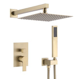 12 Inch Bathroom Rain Shower Combo Set With Hand Shower W121749879