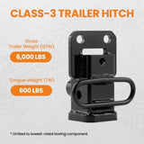 6000 lbs Class 3 Trailer Hitch 2-Inch Receiver for Dodge Ram 1500 2019-2026 95237897