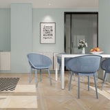 2-Pack Modern Lounge Chairs Indoor/Outdoor All-Weather PP Plastic, Lightweight for Patio, Beach, W3450P323311