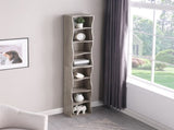 8-layer adjustable shelf ultra-thin bookshelf with a wavy border design, which is more aesthetically W487P339354