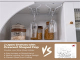 31.5-Inch Freestanding Storage Cabinet with Drawer & Crescent-shaped Flap, Versatile for Kitchen 71445620