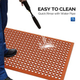 Red Rubber Floor Mat, 60*90*1cm, Anti-Fatigue & Durable 74480158
