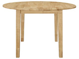Natural and Tan 3-piece Dining Set with Drop Leaf B062P145452