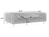 Pet sofa with backrest and armrests, modern rectangular pet sofa suitable for small and medium dogs, W487P416732