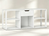 Cube Bookcase with Storage Drawer, Engineered Wood Open Cubby Organizer, 330 LBS Total Capacity 81842129