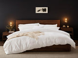 6PC Pure Color Bedding - Microfiber Hotel Series, with Zipper Closure Quilt Cover and Two 17749041