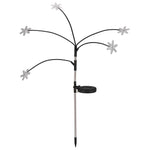 ZUN 8 Pack Solar Swaying Garden Lights with Snowflakes, Solar Landscape Pathway Stake lights, Outdoor 75162510