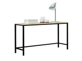 Industrial Style Porch Table Single Layer Light Walnut Color Triamine Board 97435886