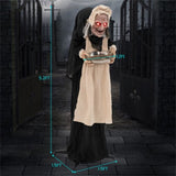Halloween Standing Greetings Old Lady Decoration 29745196