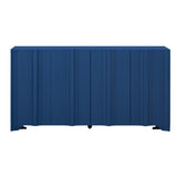 U_STYLE Sophisticated 4-Door Sideboard Adorned with Intricate Linear Accents and Luxurious N711P247438V
