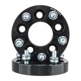 4pcs 1" Thick 5x100 to 5x114.3 Wheel Adapters 12x1.5 5x4.5 Black Spacers 15429016