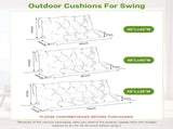Swing Cushions 2-3 Seater Replacement Waterproof Bench Cushion 47.2x39.4x3.94in-120x100x10cm 63299884