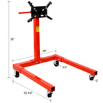 ZUN Engine Stand, 1500 LBS Motor Stand with 4 Wheels, 360 Degree Rotating Head & 4 Adjustable Arms,Metal 76822987