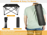 Compact Foldable Outdoor Side Table No-Tool Setup, Water-Resistant 600D Fabric, Steel X Holds 44 99486404