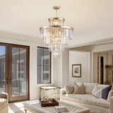 (Same as W1340P188536)Golden Luxury Crystal Chandelier Modern Chandeliers Lights Fixture Hanging W1340P189340