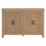 U_STYLE 4-Door Storage Sideboard with Adjustable Shelves and Retro Atimon Handles ,Ample N711P218615D