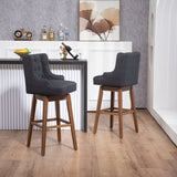 ZUN COOLMORE Bar Stools Set of 2 Counter Height Chairs with Footrest for Kitchen, Dining Room And 360 W395P164044