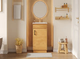 20-inch Bathroom Vanity with Ceramic Sink, Freestanding Single Vanity Set with Soft Closing Door, N710P334910P