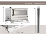 Hot Tent Stove Wood Burning with Chimney Pipe, Portable Folding Tent Wood Stoves include View Glass 59032493