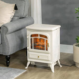 22" Electric Fireplace Heater, Freestanding Fire Place Stove with Realistic LED Flames and Logs, and 43591736