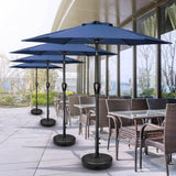 ZUN Simple Deluxe 7.5' Patio Outdoor Table Market Yard Umbrella with Push Button Tilt/Crank, 6 Sturdy 91717536