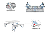 One Piece Folding Table and Chair Aluminum Alloy 66675538