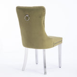 ZUN Nikki Collection Modern, High-end Tufted Solid Wood Contemporary Velvet Upholstered Dining Chair W1143P151488