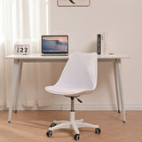 ZUN Armless Office Chair,Ergonomic Small Computer Desk Chair with Wheels,Adjustable Rolling Chair, W2533P171799