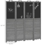 ZUN Wooden Room Divider/Privacy Screen （Prohibited by WalMart） 24983209