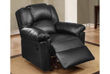 Motion Recliner Chair 1pc Glider Couch Living Room Furniture Black Bonded Leather B011P205229