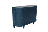 47''Oval Storage with 4 Doors,Buffet Sideboard with Storage, Fluted Accent Storage W2295P290657