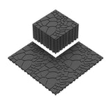 Stone texture 12" Patio Deck Tiles, DIY Module Interlocking Decking Tiles Floor Tile,Easy and Quick W3022P268428