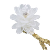 Aluminum Candle Holder with Marble Stand, 8x5x15" W2078P172361