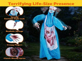 6.1 ft Animated Zombie Nurse Halloween Animatronic, Life Size Standing Scary Nurse Prop with 78822086