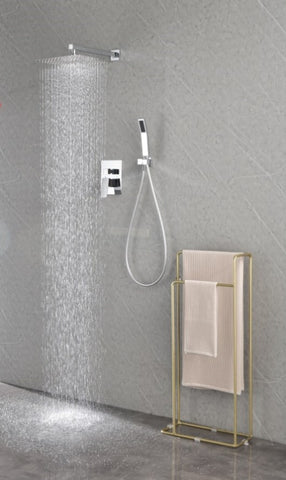 ZUN 12" Rain Shower Head Systems Wall Mounted Shower W92852778