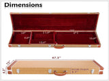 High Grade Electric Guitar Square Hard Case Flat Yellow 11803974
