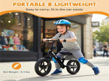Toddler Balance Bike for 2-5 Years - Adjustable Height, 6.3LBS Lightweight & 11" Foam Tires-Black 40213310