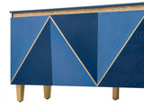 TREXM 60" Retro Buffet Cabinet with Storage, 4-Door Vintage Sideboard Cabinet with Dimensional N715P290575M