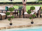 2025 High quality green plant trees spiral for indoor outdoor decoration artificial boxwood topiary W2945P279015